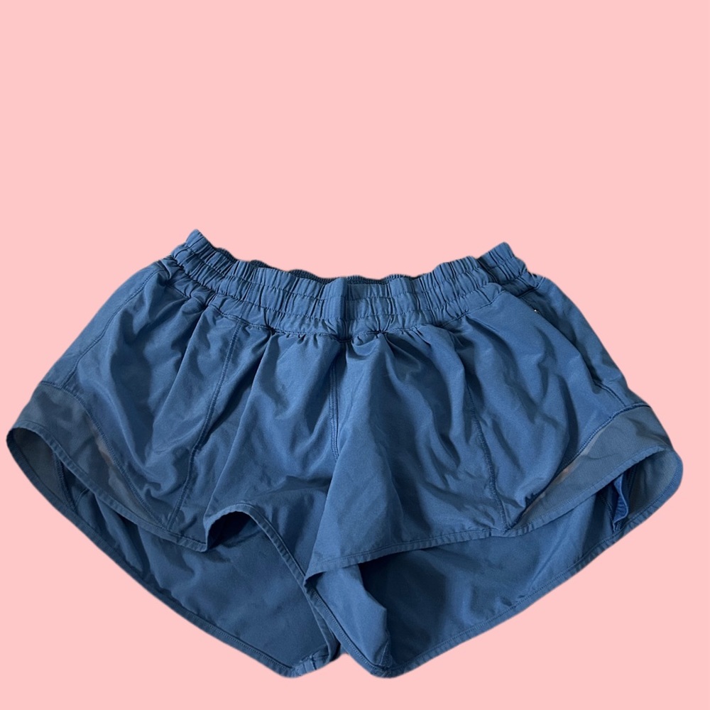 blue lululemon hotty hot short!